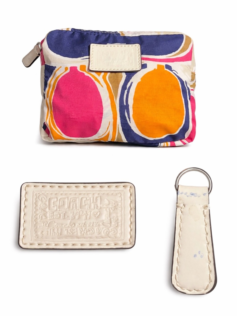 Coach Poppy 2010 Multicolor Folding tote in mono CC . - Picture 5 of 5